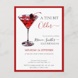 Cherry cocktail A tini bit Older, budget birthday ポストカード