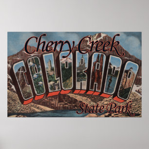 Cherry Creekの州立公園、コロラド州 ポスター