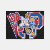 Cherry Creek High School Softll With Mascot フリースブランケット (正面(横))