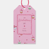 Cherry Cupcakes & Love Hearts – Valentine Dessert ギフトタグ (裏面)