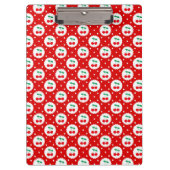 Cherry Dot Pattern – Retro Fruit Gift & Decor クリップボード (正面)