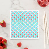 Cherry Dot Pattern – Retro Fruit Gift & Decor スタンダードランチョンナプキン (インサイチュ)