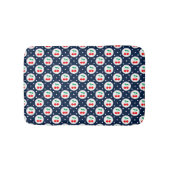 Cherry Dot Pattern – Retro Fruit Gift & Decor バスマット (正面)