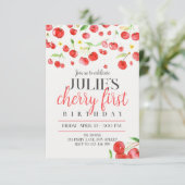 Cherry first birthday 案内状 (スタンド正面)