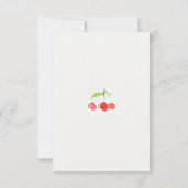 Cherry first birthday 案内状 (裏面)