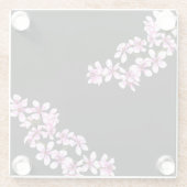 cherry flowers ガラスコースター (裏面)
