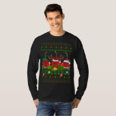 Cherry Fruit Lover Xmas Santa Ugly Cherry Christma Tシャツ (正面フル)