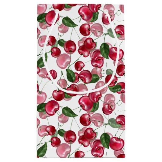 Cherry Fruit pattern スモールペーパーバッグ (裏面)