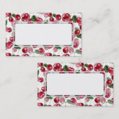 Cherry Fruit pattern 名刺 (正面/裏面)