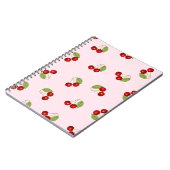 Cherry Fruit Pattern Notebook ノートブック (左側)