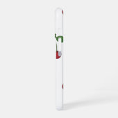 Cherry Fruit Repeat Pattern Design iPhone 16ケース (左側面)