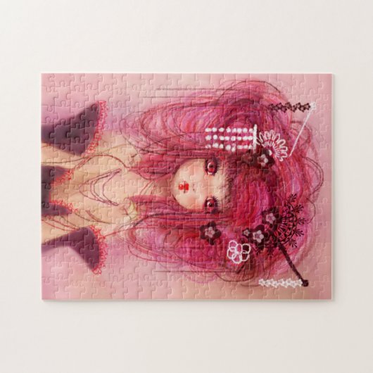 Cherry geisha ジグソーパズル (横)