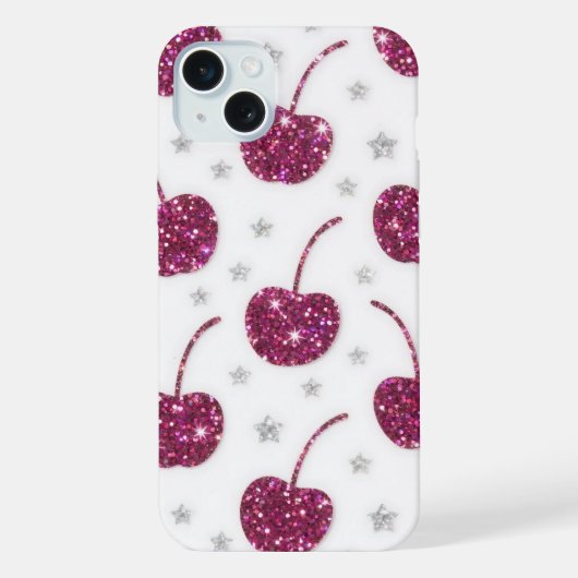 Cherry Glamour Y2K Aesthetic iPhoneケース (裏面)