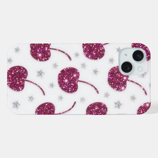 Cherry Glamour Y2K Aesthetic iPhoneケース (裏面横)