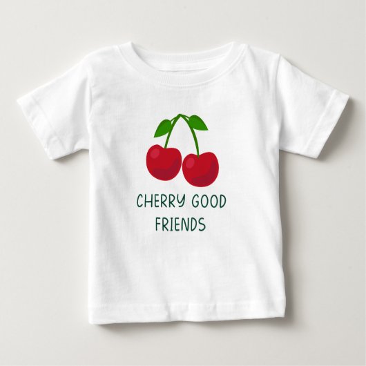 Cherry Good Friends ベビーTシャツ (正面)