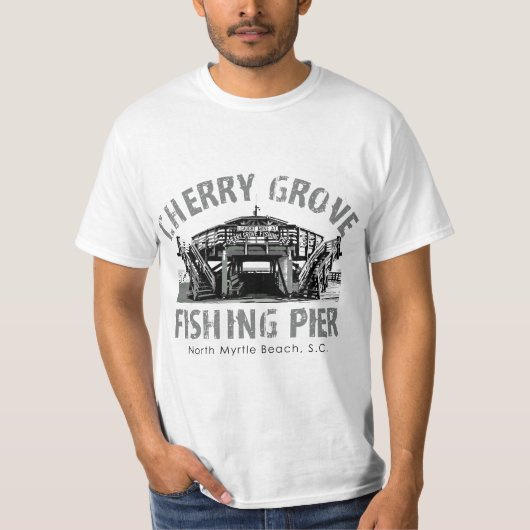 Cherry Grove Pier North Myrtle Beach S.C. Dock Pho Tシャツ (正面)