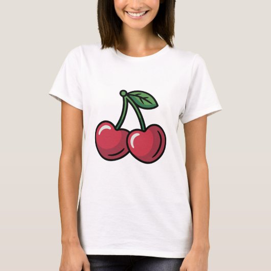 Cherry Hearts Tシャツ (正面)