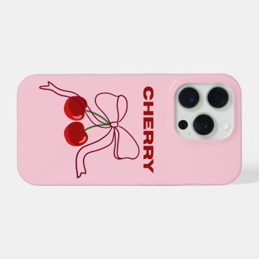 Cherry iphone case iPhoneケース (裏面横)