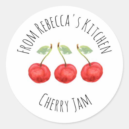 Cherry Jamのキッチンから クラシックラウンド ラウンドシール (正面)