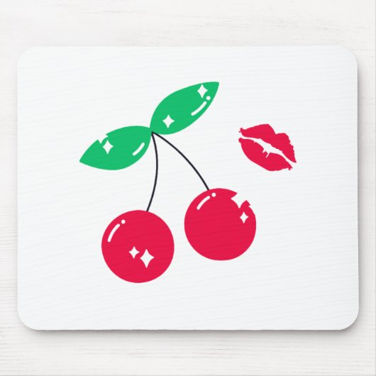 cherry kiss brillo マウスパッド (正面)