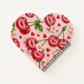 Cherry Kiss Heart Notebook ノートブック (裏面)
