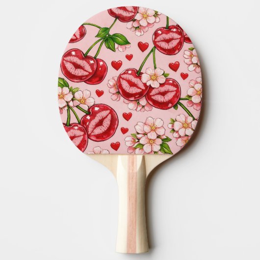 Cherry Kiss Ping Pong Paddle 卓球ラケット (裏面)
