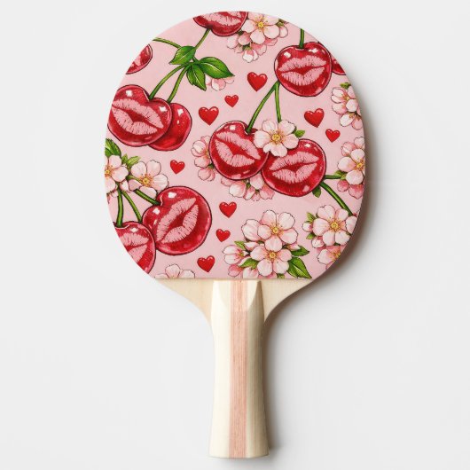 Cherry Kiss Ping Pong Paddle 卓球ラケット (正面)
