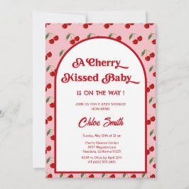 Cherry Kissed Baby Shower  招待状