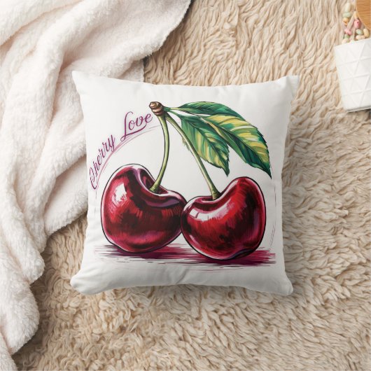 Cherry Love Cushion クッション (ブランケット)