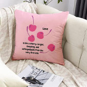 Cherry Love – Pop Art Cherries - Valentine’s Day クッション