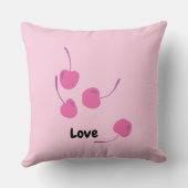 Cherry Love – Pop Art Cherries - Valentine’s Day クッション (裏面)