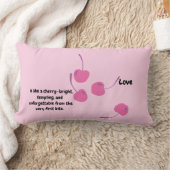 Cherry Love – Pop Art Cherries - Valentine’s Day ランバークッション (ブランケット)