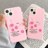 Cherry Love – Pop Art Cherries - Valentine’s Day iPhone 15ケース