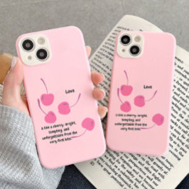 Cherry Love – Pop Art Cherries - Valentine’s Day iPhone 15ケース