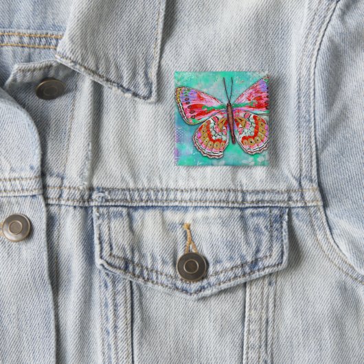 Cherry Mint Butterfly Pin 缶バッジ (インサイチュ)
