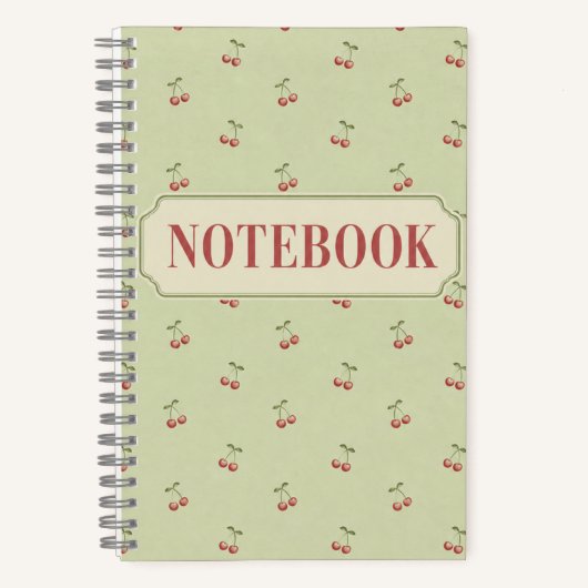 Cherry Notebook – Dotted Journal ノートブック (正面)