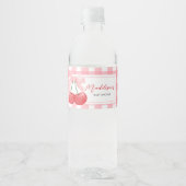 Cherry on Top Baby Shower ペットボトルラベル (正面)