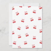 Cherry on Top Baby Shower 招待状 (裏面)