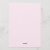 Cherry On Top Baby Shower Coquette Bow 招待状 (裏面)