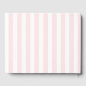 Cherry on Top Baby Shower Custom Pink Stripes Cute ゲストブック (裏面)