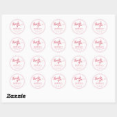 Cherry On Top Baby Shower Round Stickers ラウンドシール (シート)