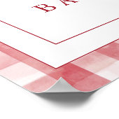 Cherry On Top Baby Shower Welcome Sign ポスター (角)