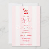 Cherry On Top Birthday Celebration Invitation 招待状 (正面)