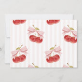 Cherry on Top Birthday Photo Invite 招待状 (裏面)