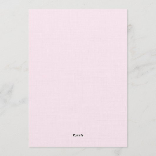 Cherry On Top Bridal Shower Coquette Bow 招待状 (裏面)