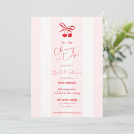 Cherry On Top Bridal Shower Invitation 招待状