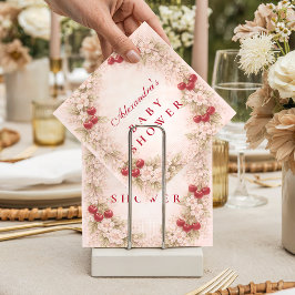 Cherry on Top Garden Baby Shower スタンダードカクテルナプキン