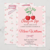 Cherry On Top Invitation 招待状 (正面/裏面)