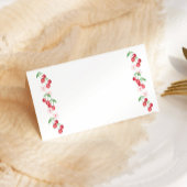 Cherry on top Pink Baby Shower place card