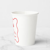 Cherry on Top Pink Bow Bachelorette 紙コップ (左)